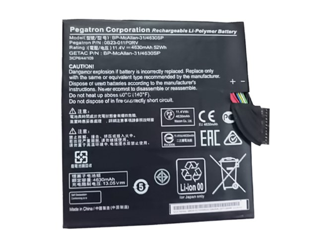 原廠Acer BP-McAllan-31筆電電池