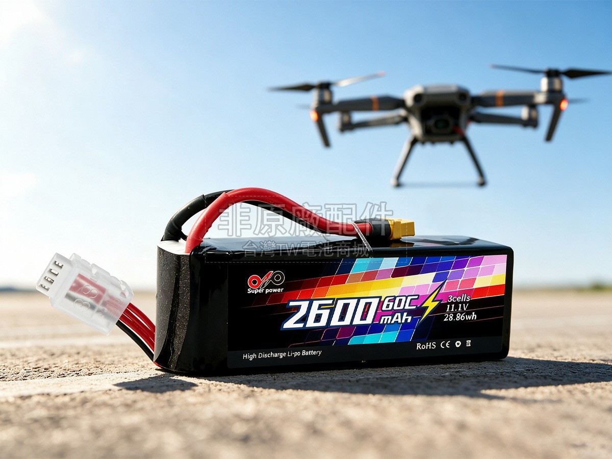 AolsteCell 11.1V 2600MAH 60C XT60 JST-XH 4P副廠電池