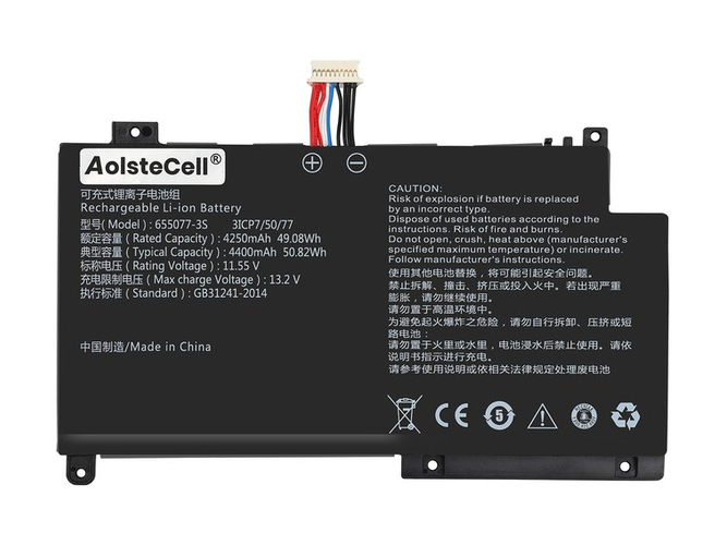 原廠AolsteCell 655077-3S筆電電池
