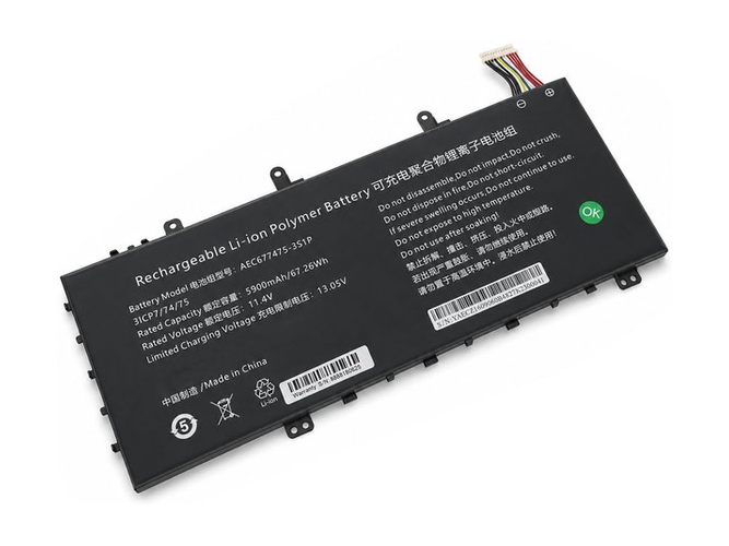 原廠AolsteCell AEC677475-3S1P筆電電池