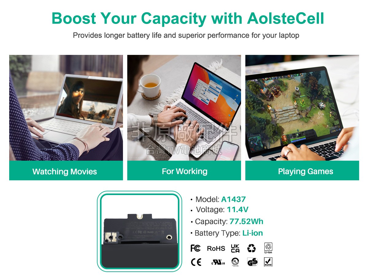 Apple A1437副廠電池