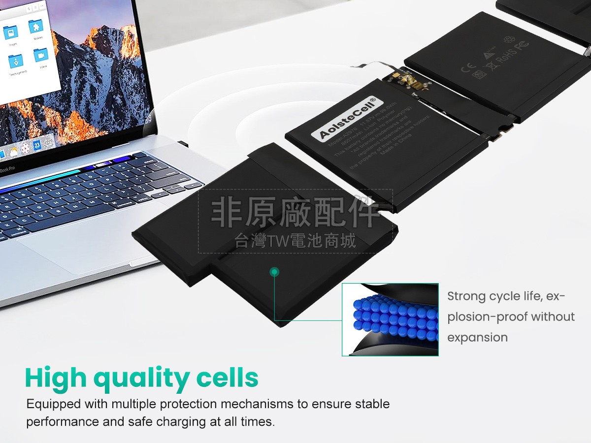 Apple MacBook Pro M3 MAX 16 CPU 40 GPU 16 A2991 EMC 8408副廠電池