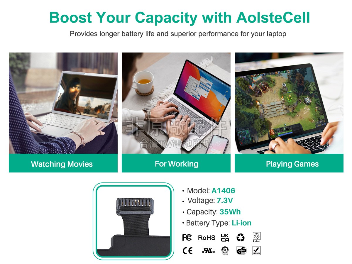 Apple A1406副廠電池