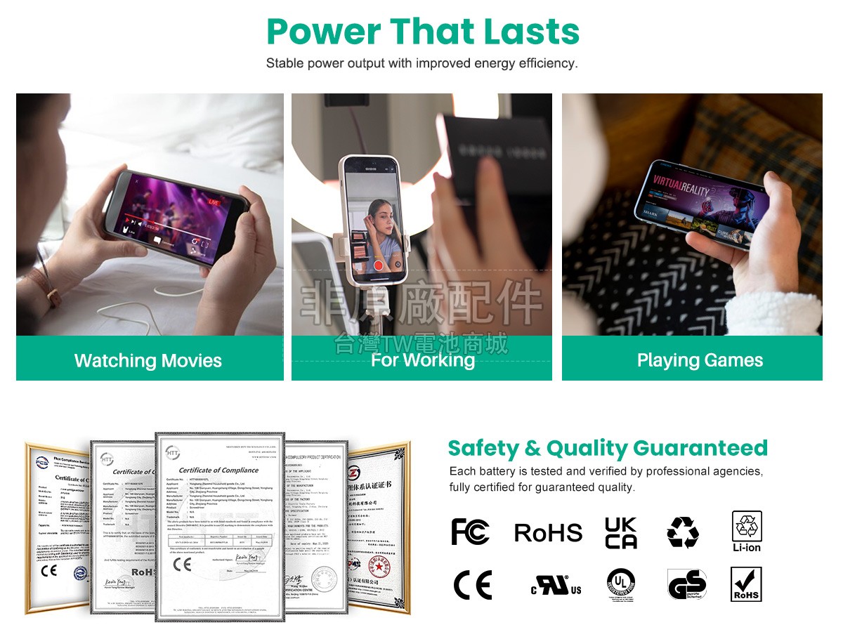 Apple MWC52B/A副廠電池