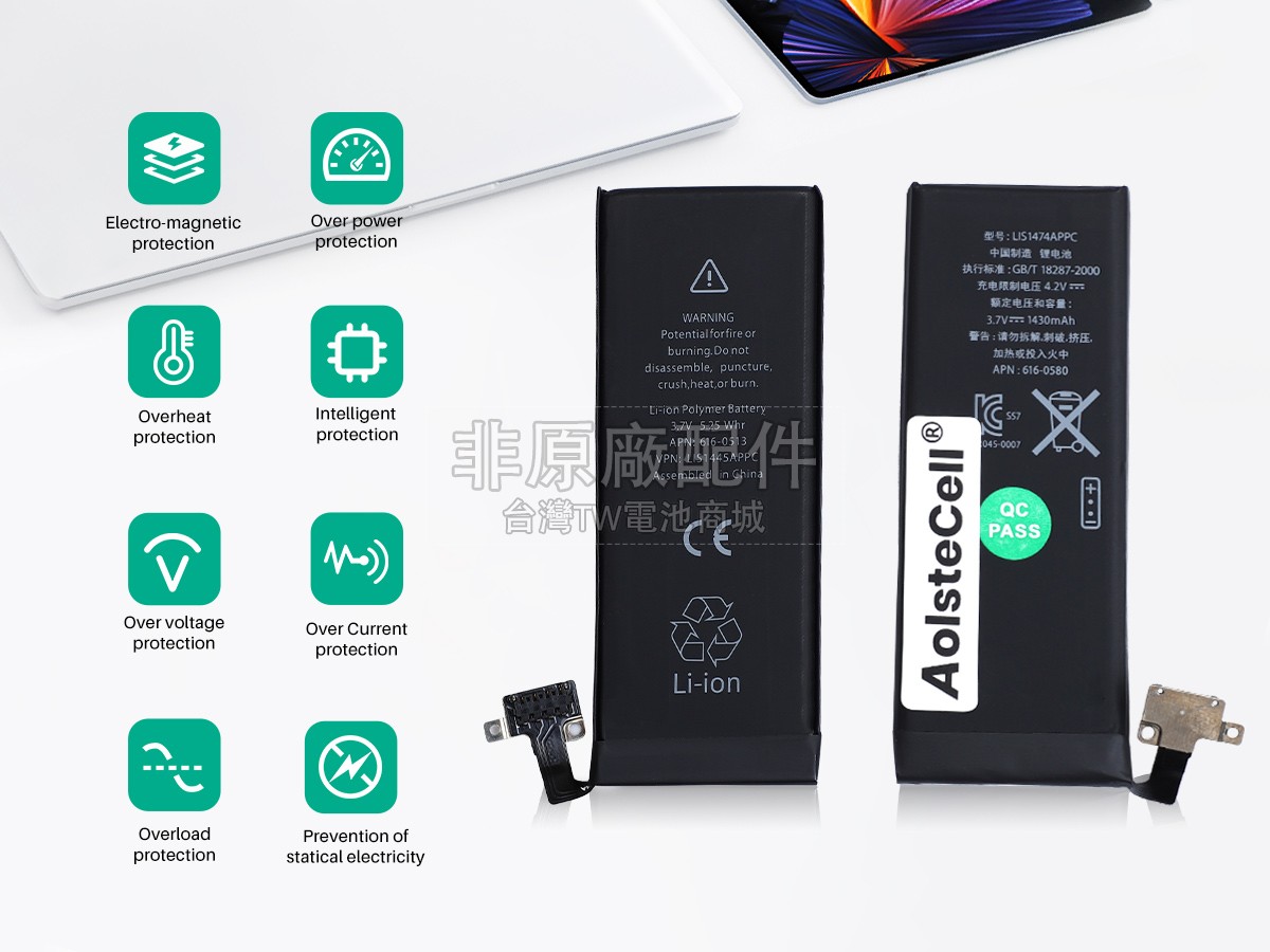 Apple MD127副廠電池