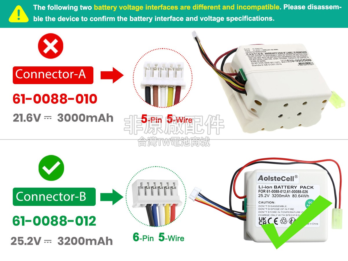 Bissell 2602C副廠電池