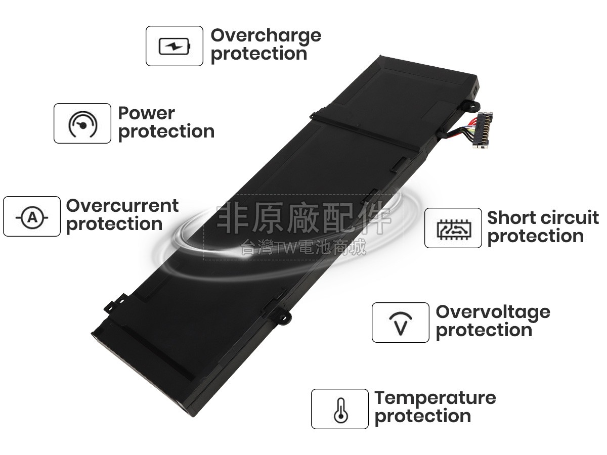 Dell 1F22N副廠電池