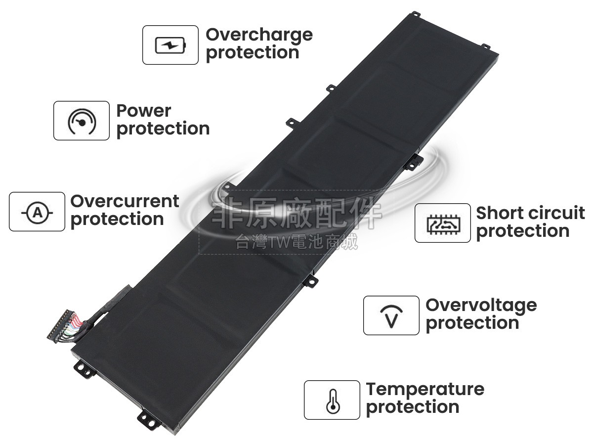 Dell P102F003副廠電池