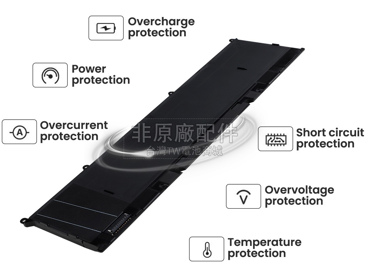 Dell P128F003副廠電池