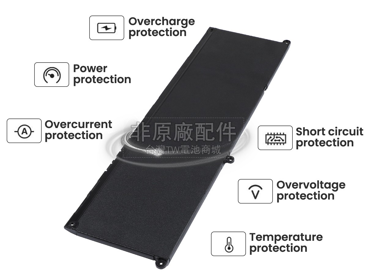 Dell P128F003副廠電池