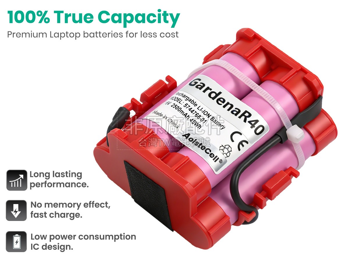 Gardena R70副廠電池