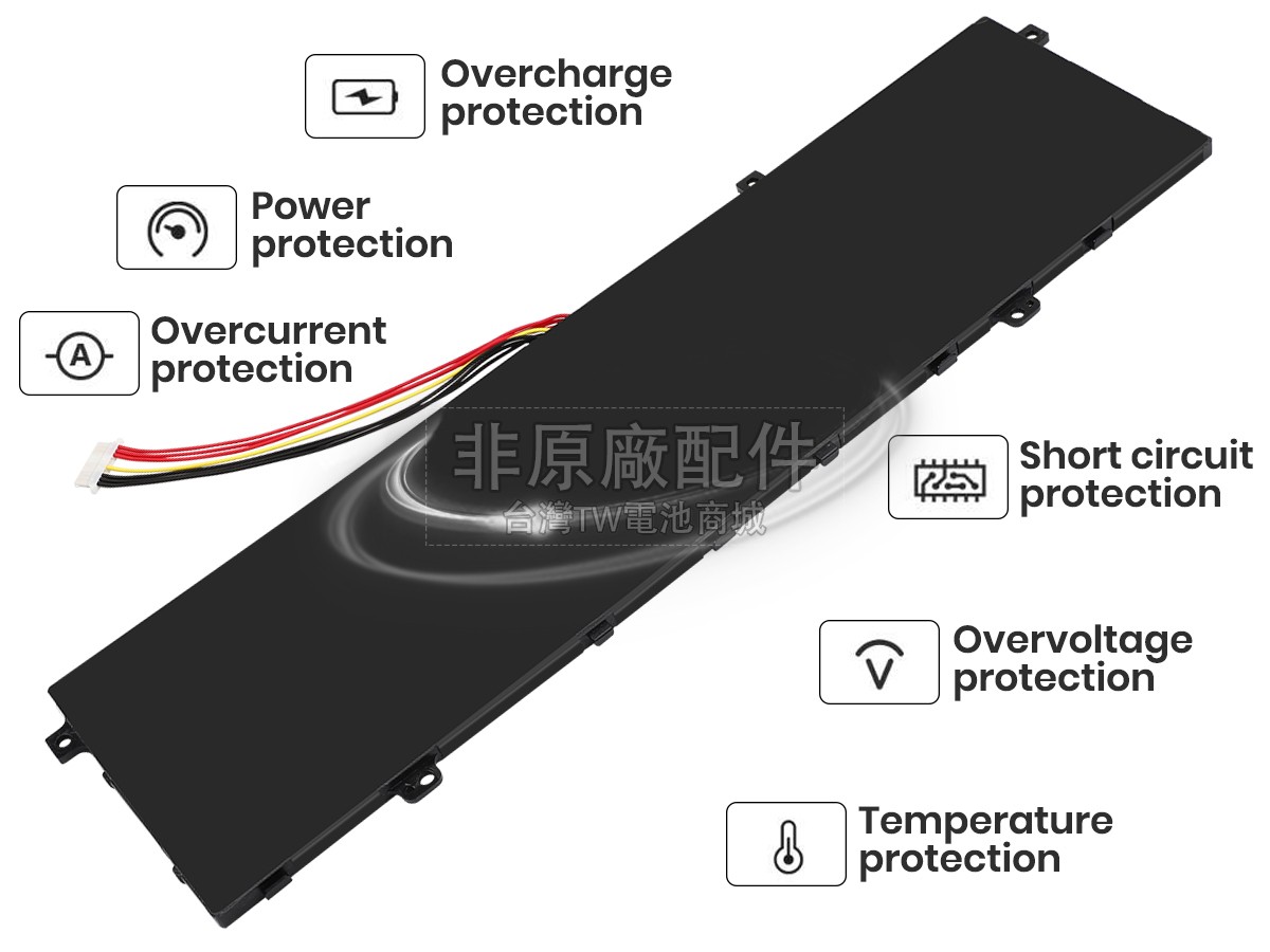 Hasee 536586副廠電池