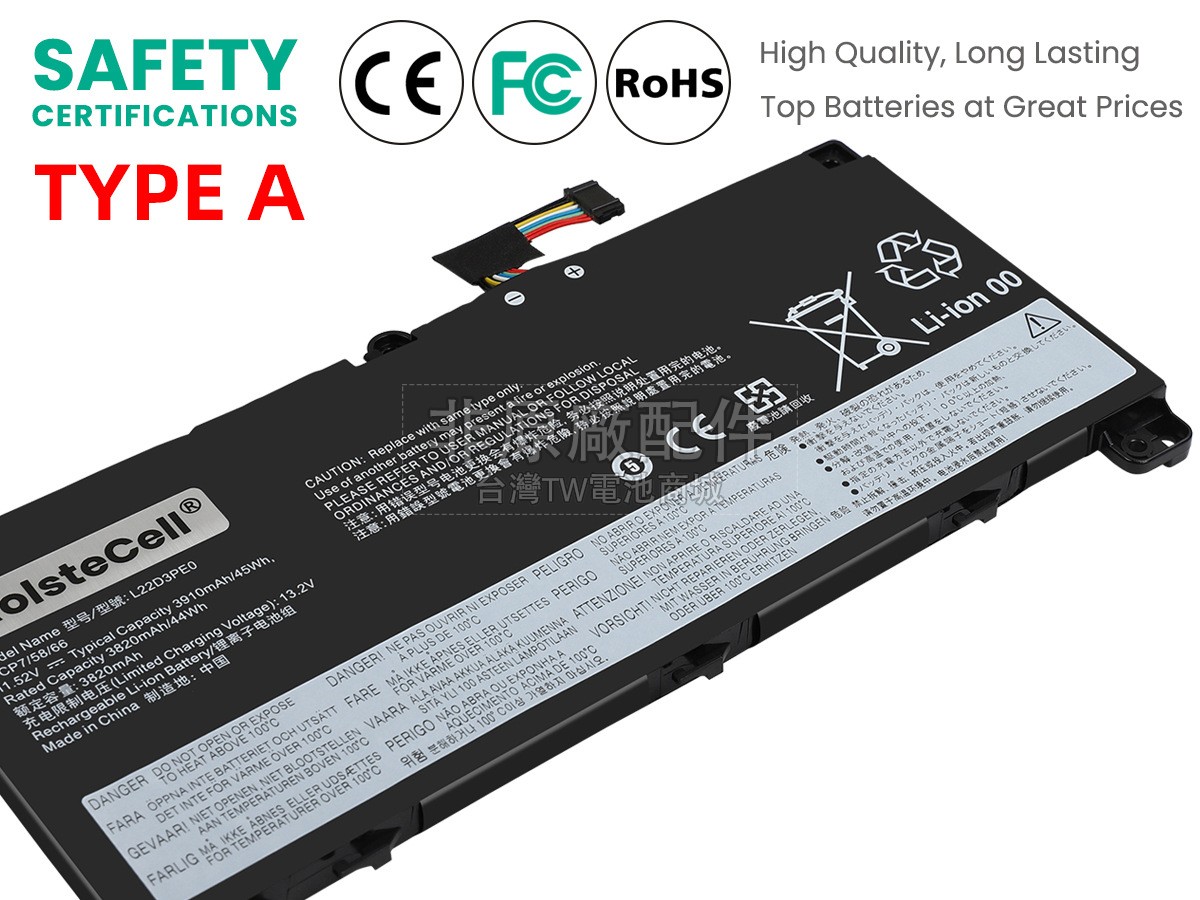 Lenovo THINKBOOK 16 G6 ABP-21KK000KPE副廠電池