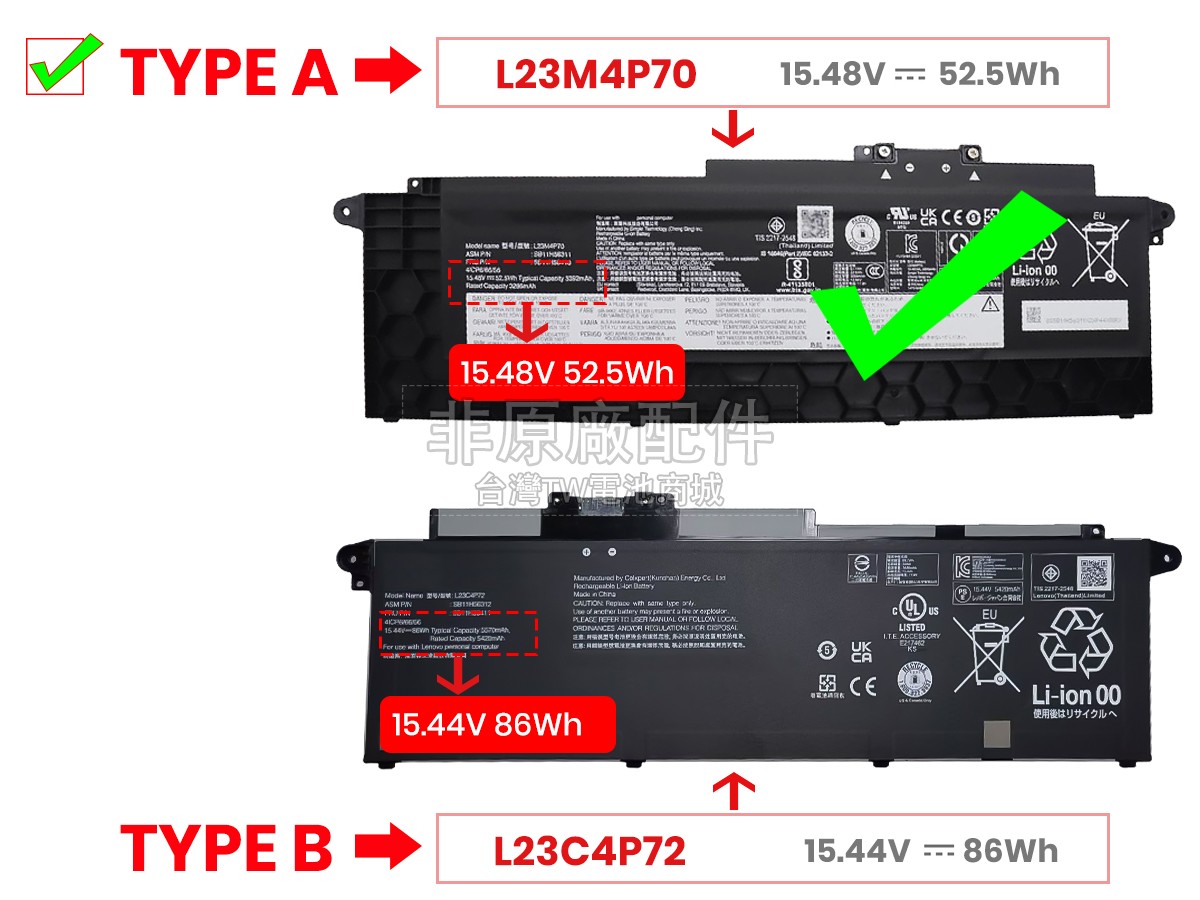 Lenovo ThinkPad T16 GEN 3-21MN003BSP副廠電池