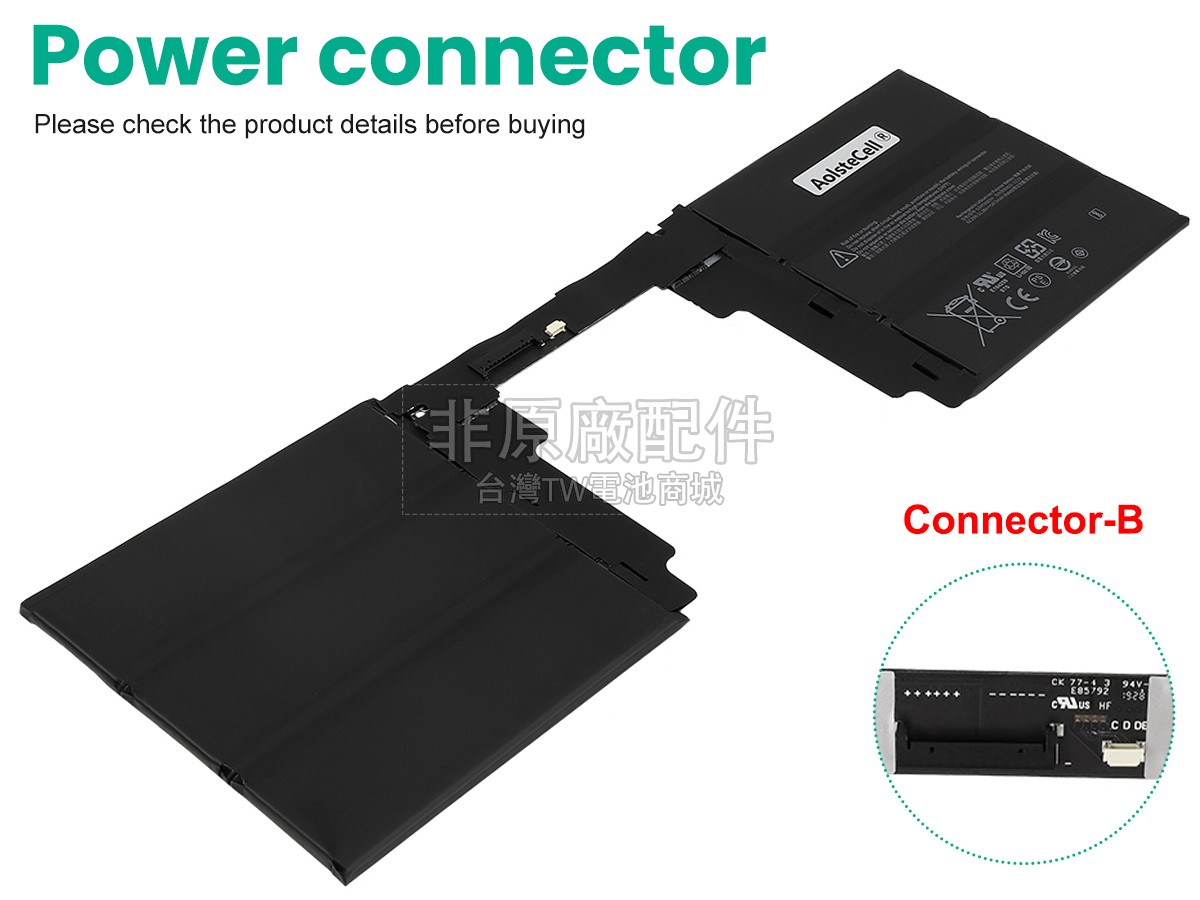 Microsoft Surface BOOK2 KEYBOARD副廠電池