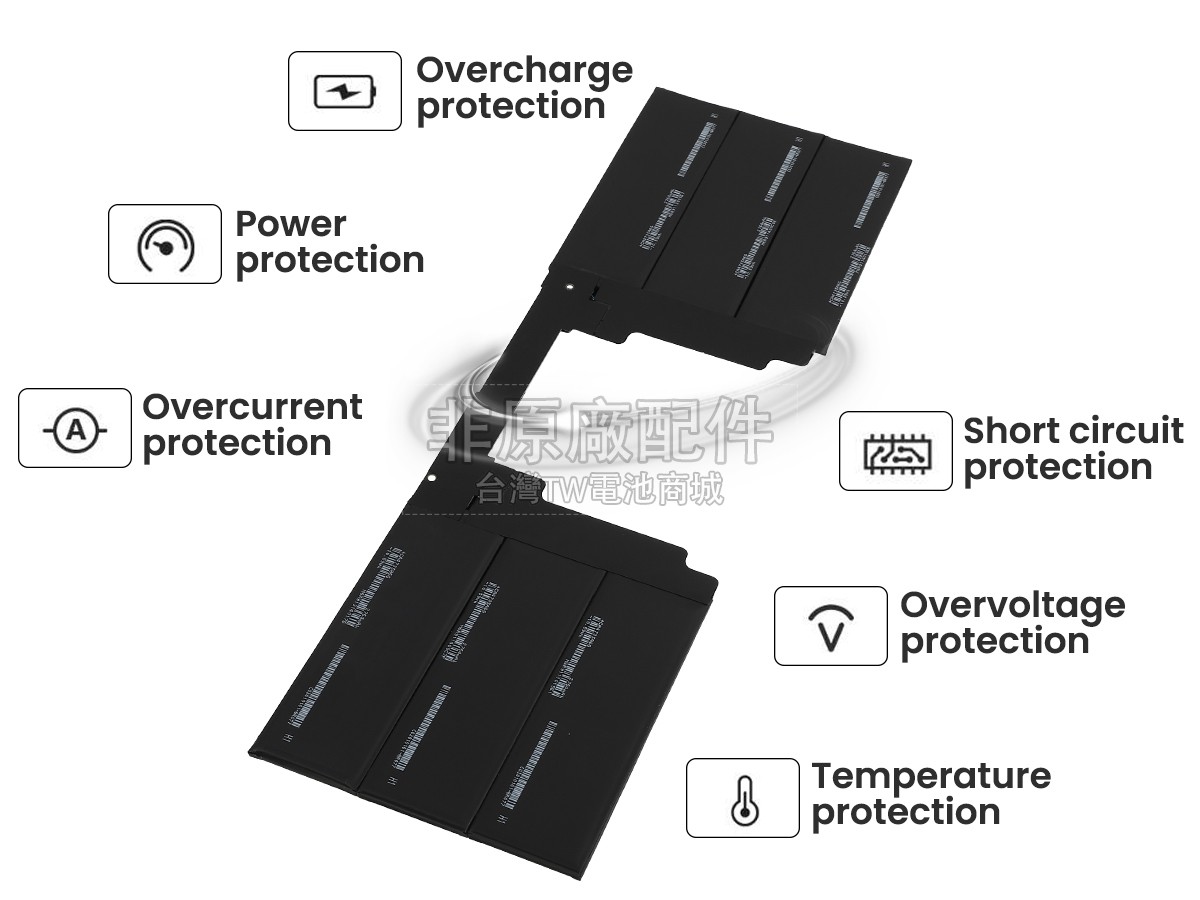 Microsoft Surface BOOK2 KEYBOARD副廠電池