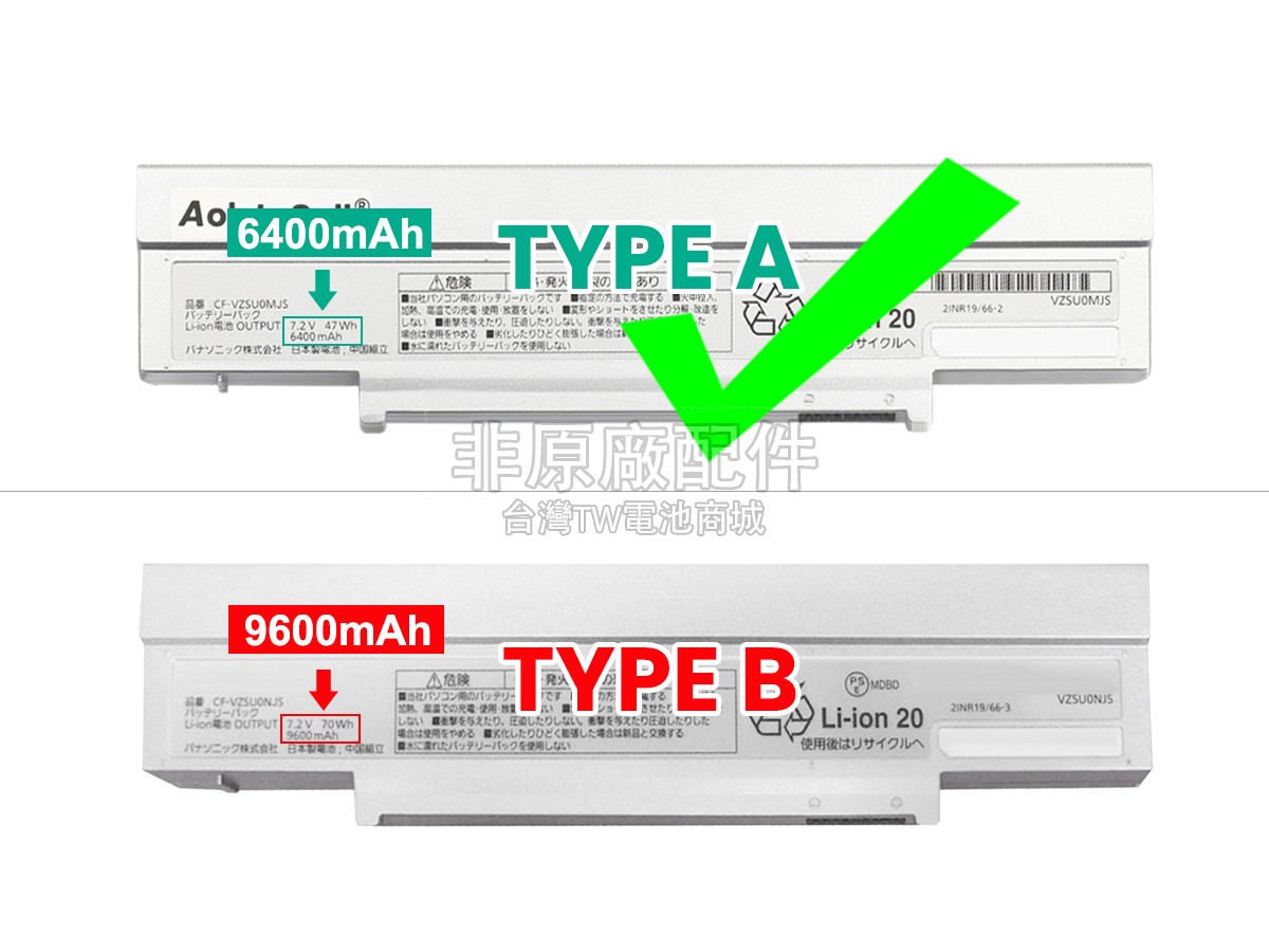 Panasonic LETS NOTE CF-SZ5副廠電池