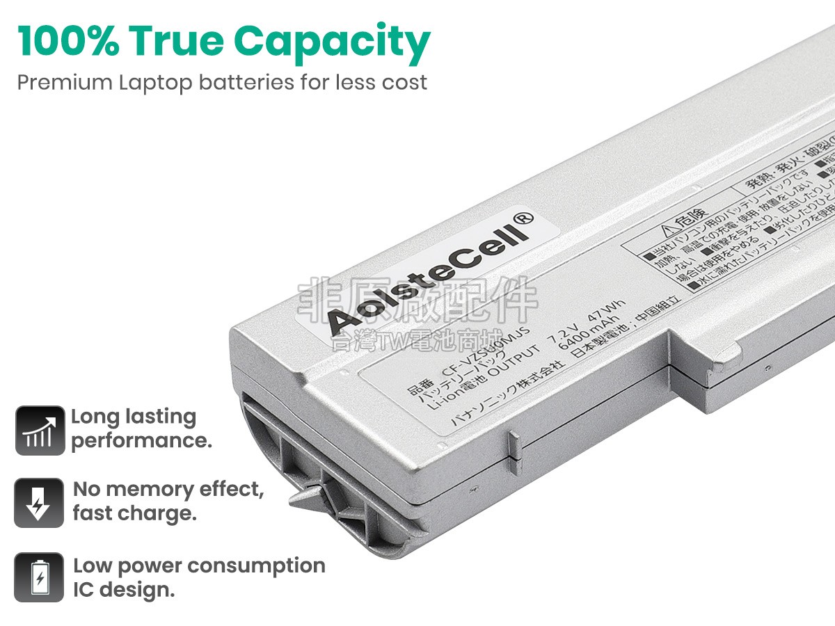 Panasonic LETS NOTE CF-SZ5副廠電池