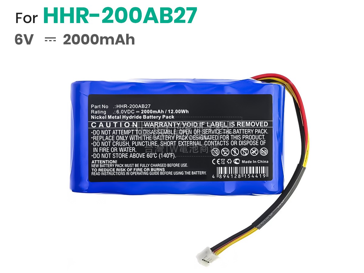 Testo HHR-200AB27副廠電池