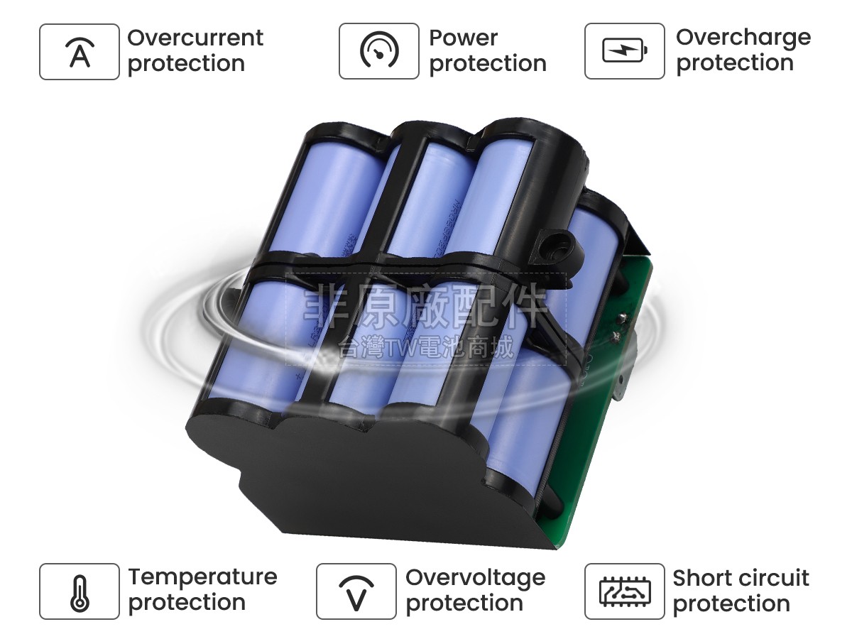 Tineco 2.0 LCD副廠電池