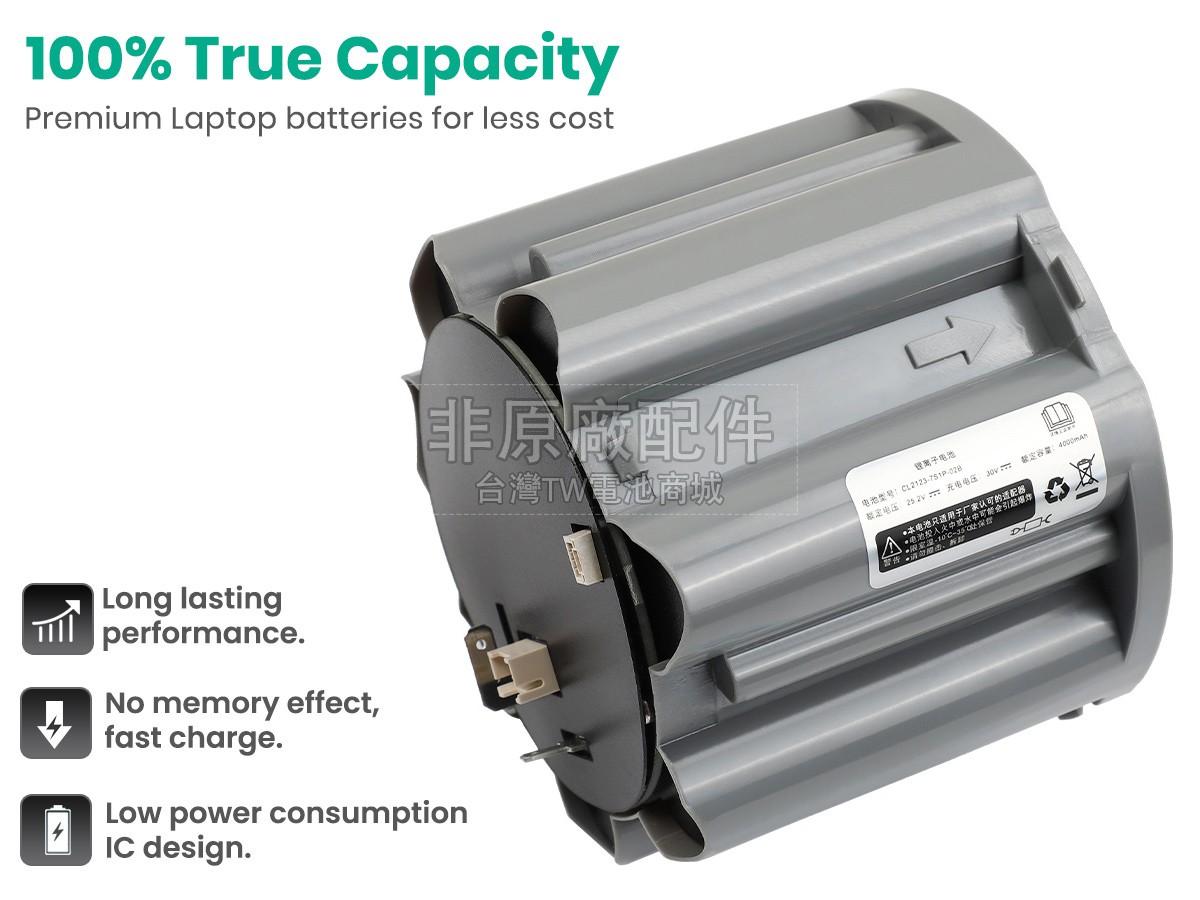 Tineco FW28030ECN副廠電池