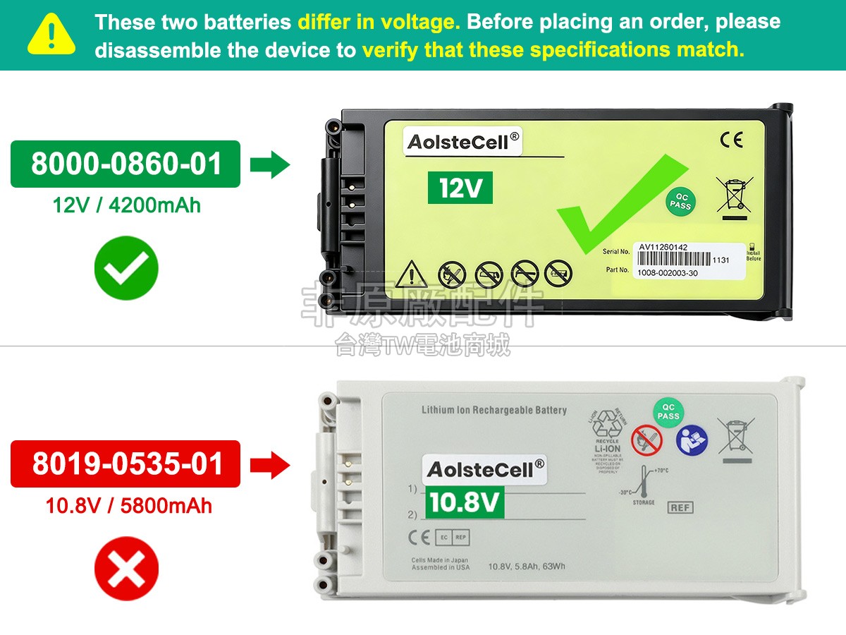 ZOLL AED PRO副廠電池
